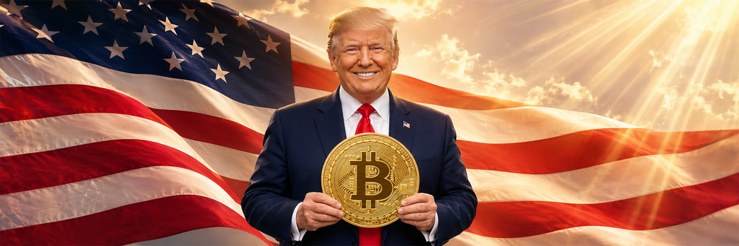 Bitcoin Trump Banner